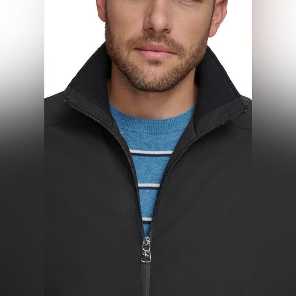 Calvin Klein Stand Collar Water Resistant Jacket black NWT‎ in packaging - Picture 3 of 10